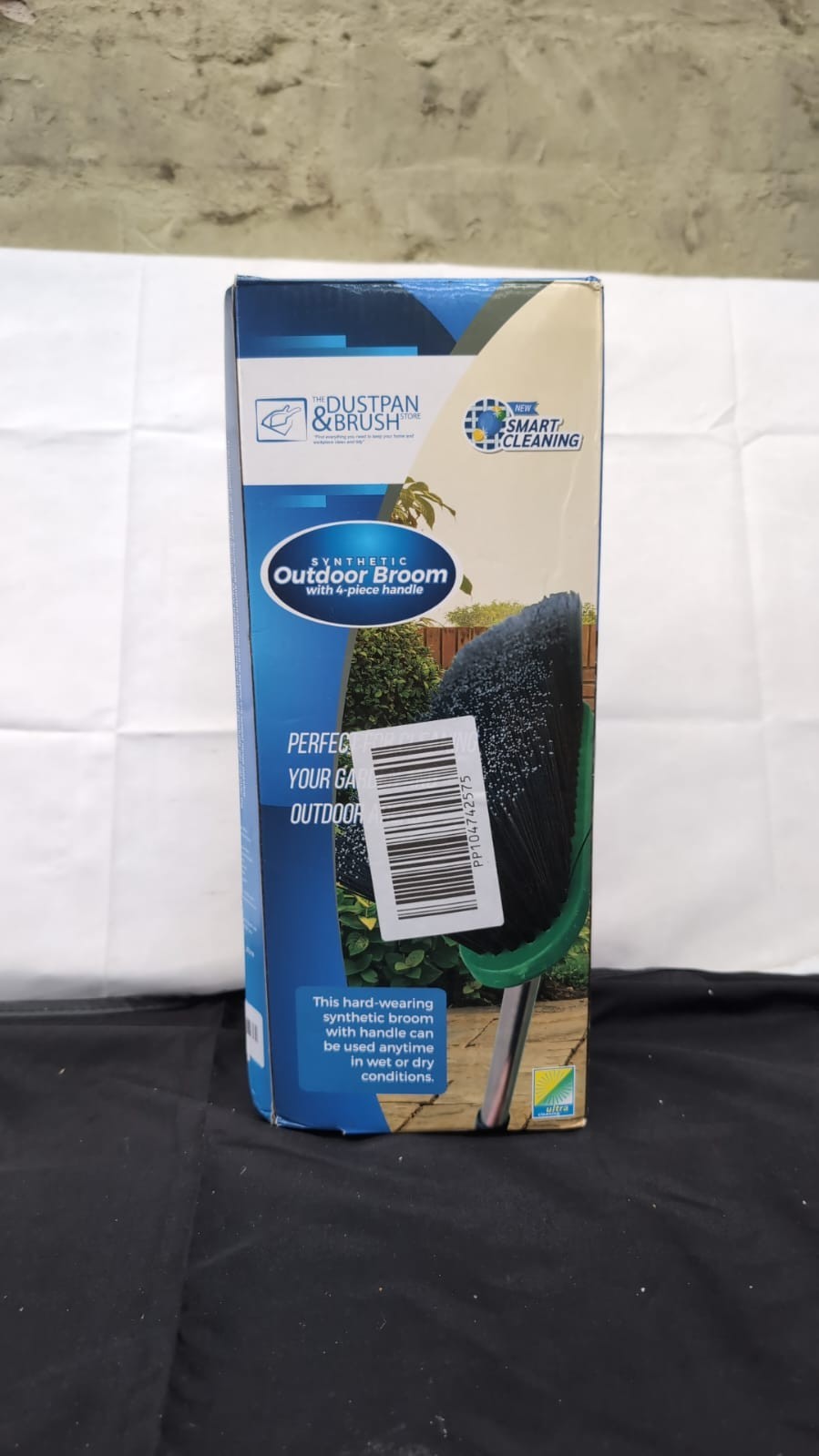 Yard Broom Outdoor Heavy Duty,  Garden Broom Synthetic(BOXDAMAGED)