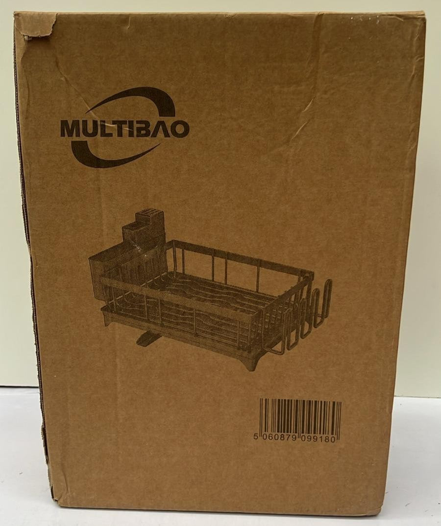 Multibao Dish Drainer Rack Multifunctional Kitchen Counter Anti-Rust Draining