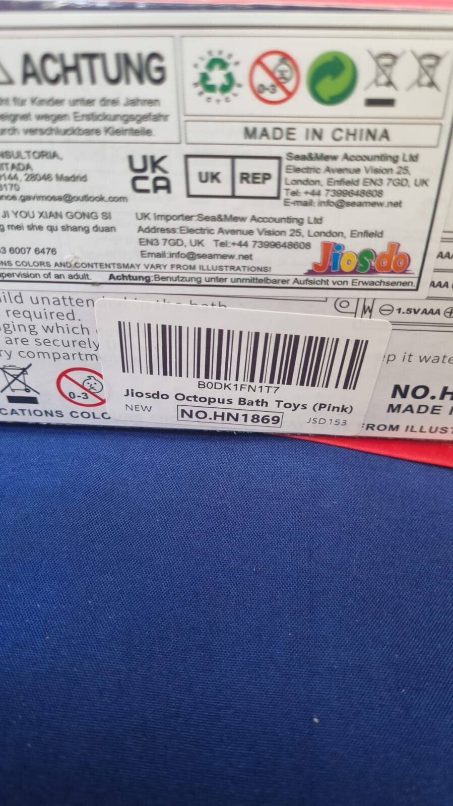 Jiosdo Bath Toys, Octopus Sensory Light Up Water Spray Sprinkler