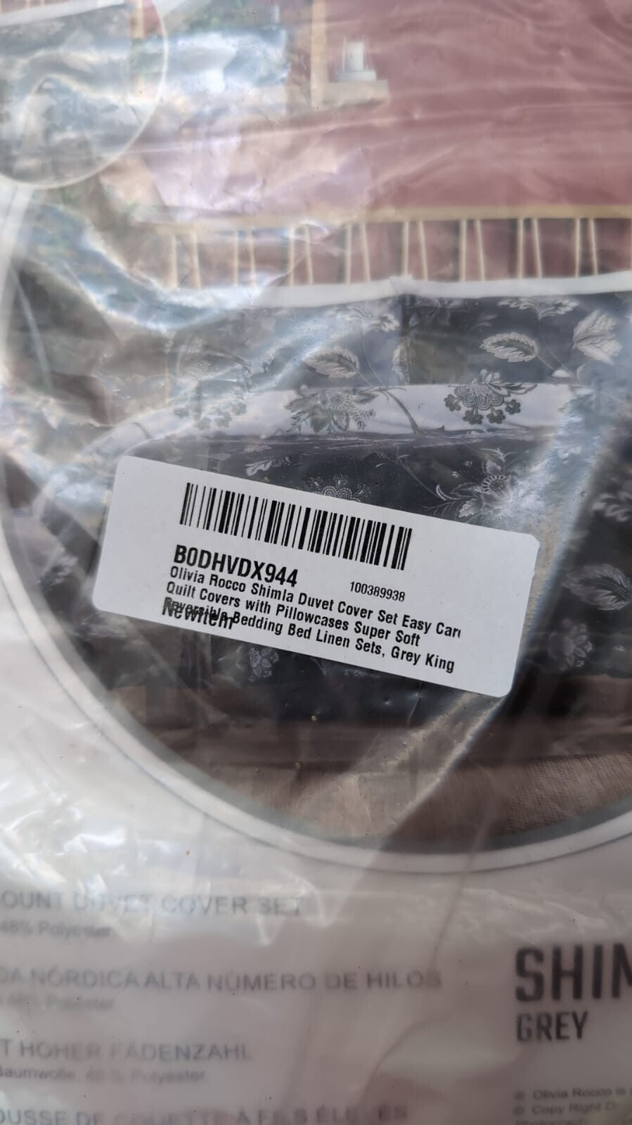 Olivia Rocco Shimla Duvet Cover Set Easy Care Quilt Covers (packaging damaged)