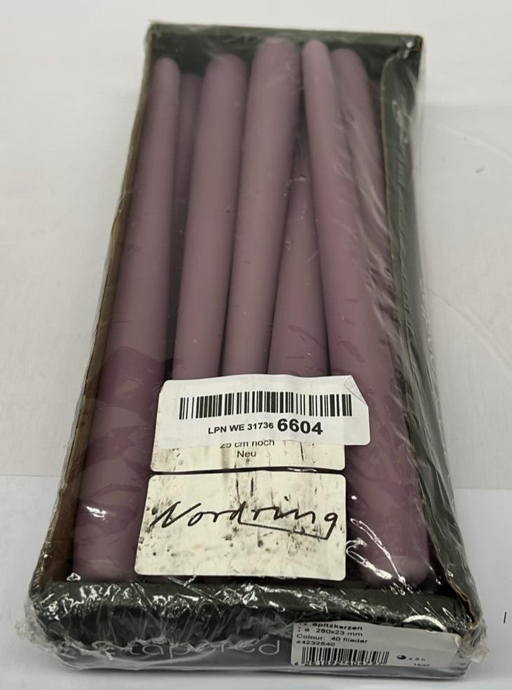 Nordring Tapered Candles High Lilac (Packaging Damaged)