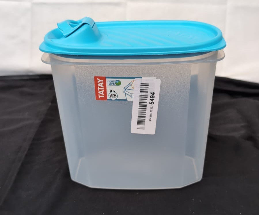 TATAY Oval Dispenser, 1800ml, Blue, One Size