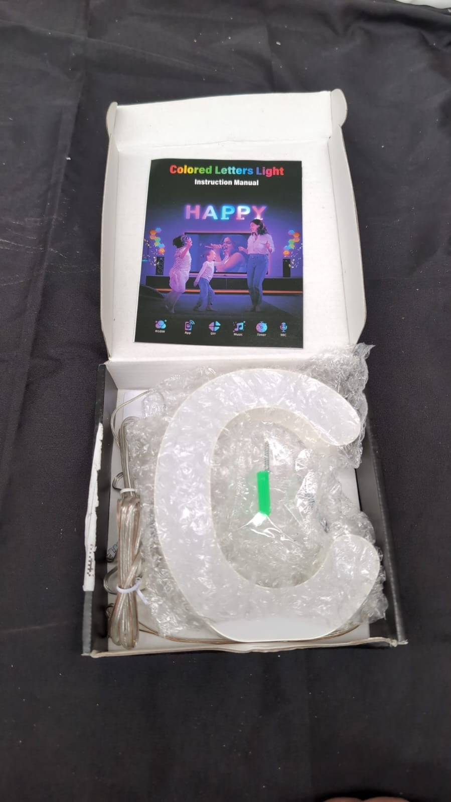 LED  Letter Lights – App Control, Color Changing-LETTER-C