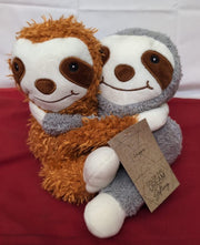 Warm Hugs Microwavable Detachable Sloth Wheat Bags Plush Fleece Cover Warmth