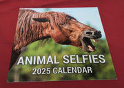 2025 Animal Selfie Wall Calendar Featuring Cute & Funny Images of Different