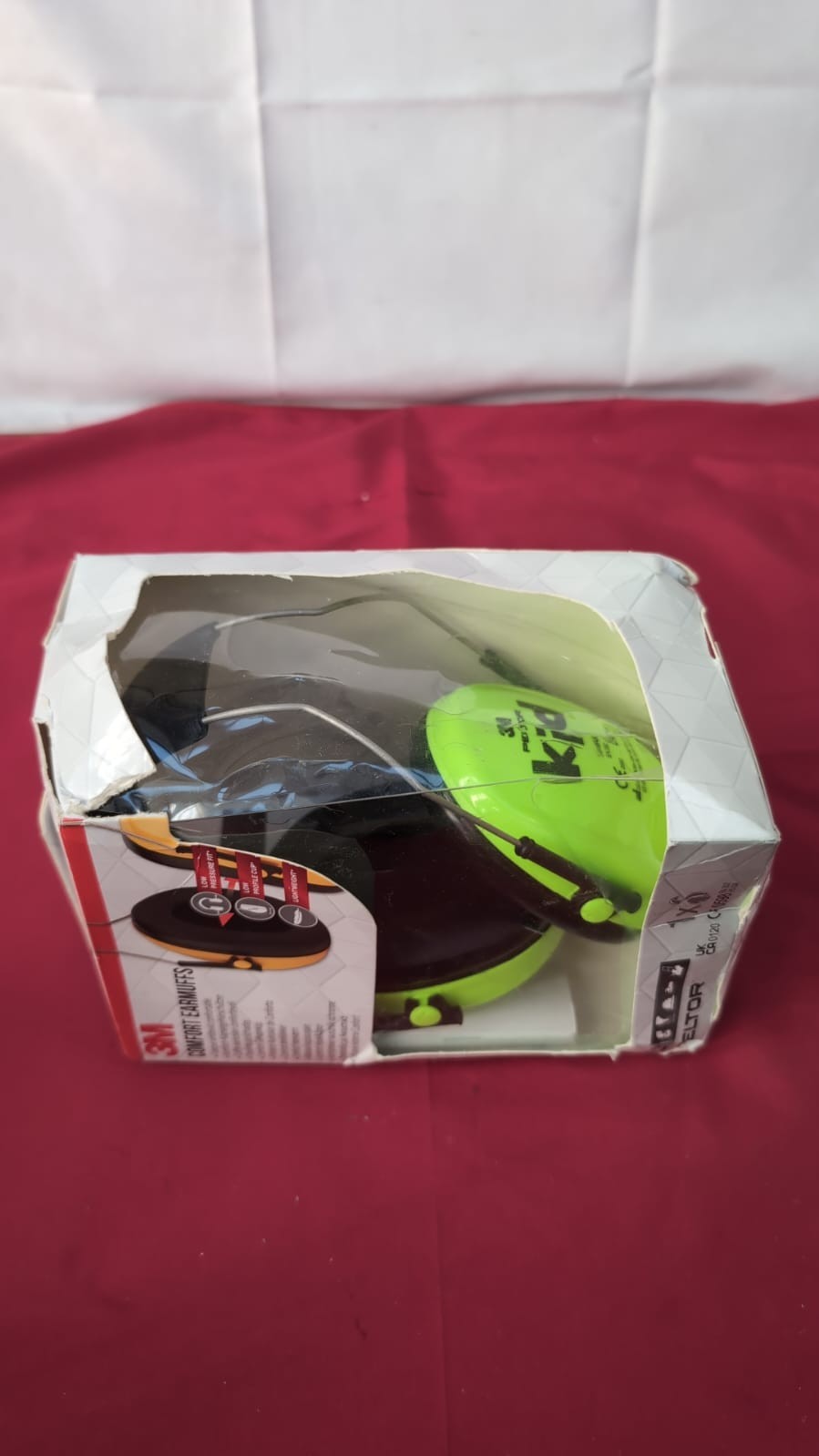 3M Peltor Kid KIDV Capsule Protector 27 dB, Neon Green(packaging damaged)