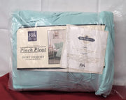 K&A® Pintuck Pinch Pleat King Duvet Set with Zipper Closure (packaging damaged)