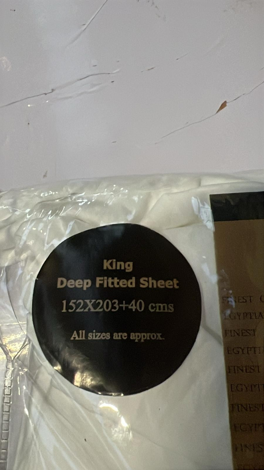 GC GAVENO CAVAILIA  Deep Fitted Bed Sheet- 100% Egyptian Cotton King