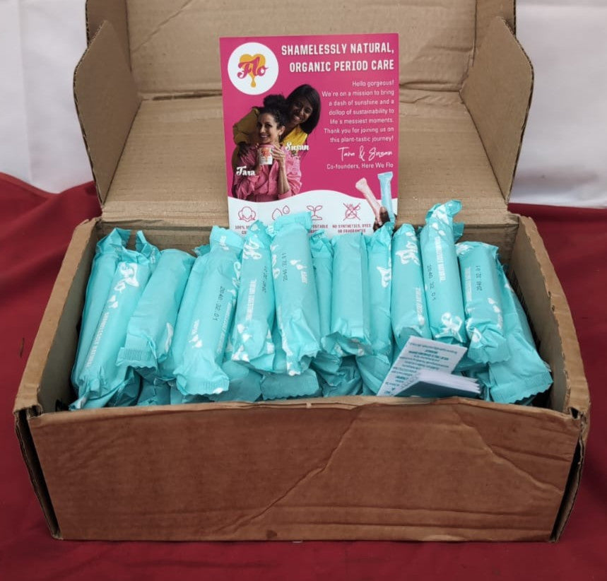 FLO Shamelessly Natural Organic Period Care (box damaged - 60 pack)