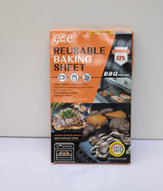 GQC BBQ Mats, Set of 6 BBQ Grill Mat Nonstick Reusable Barbecue Baking Mat Black