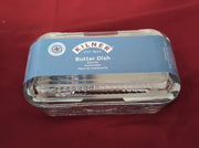 Kilner Glass Butter Dish 250g Capacity Durable BPA-Free Keeps (small chip)