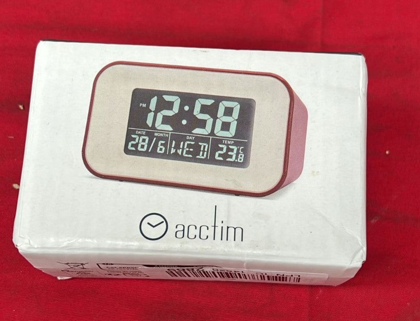Acctim Alta alarm clock with indoor temperature