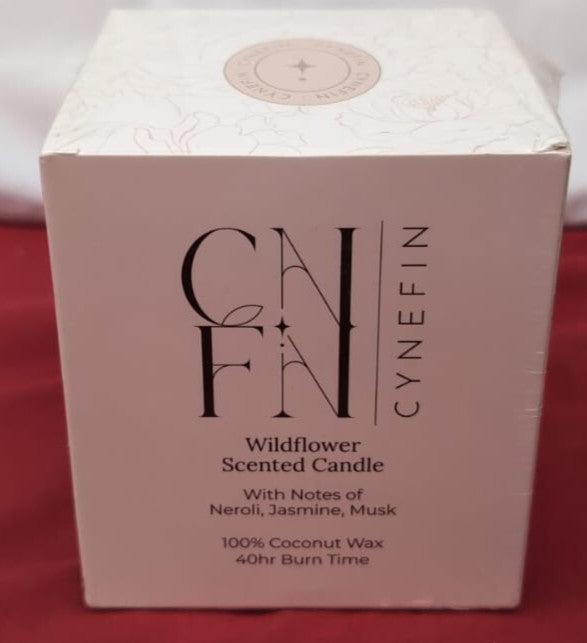 CNFN Wildflower Scented Candle - Made with 100% Wildflower 40 Hrs 400g Large
