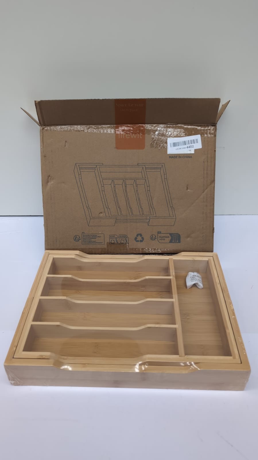 Bamboo Cutlery Drawer Organiser, Expandable Cutlery Tray, Wooden Drawer Dividers