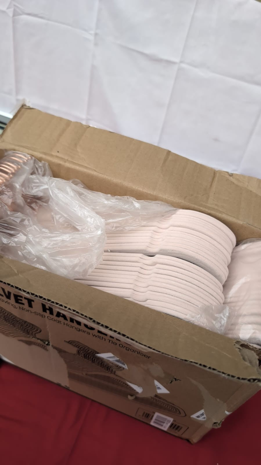 Velvet Hangers 50 Pack - Non-Slip Clothes Hangers,Blush Pink(BOX DAMAGED)