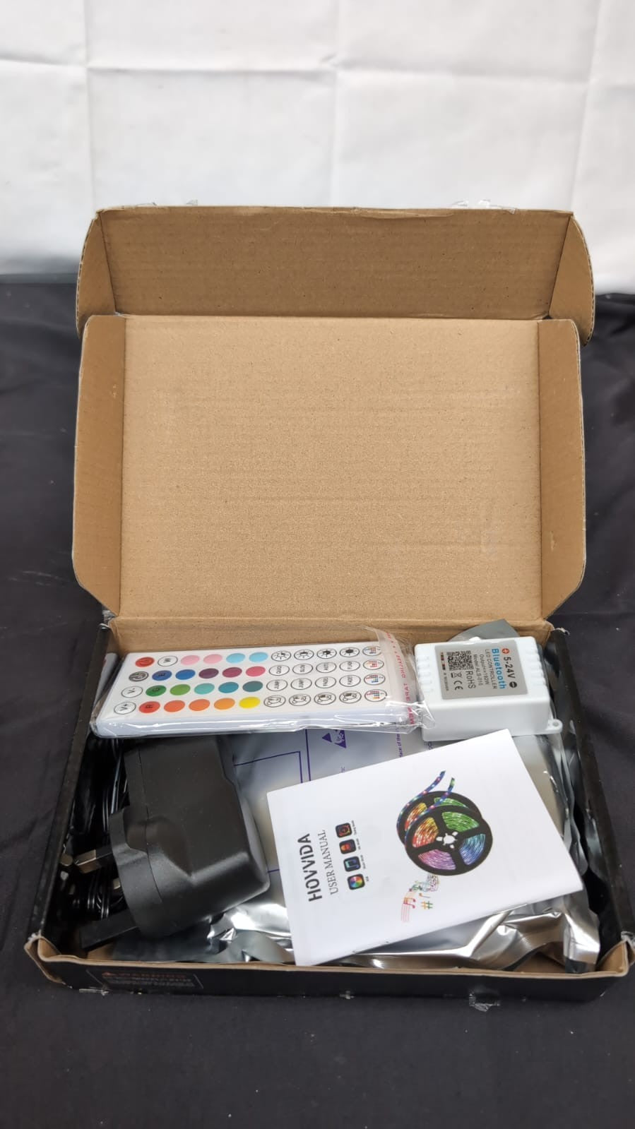 HOVVIDA RGB LED Strip Lights – 24V, App & Remote Control, (BOXDAMAGED)