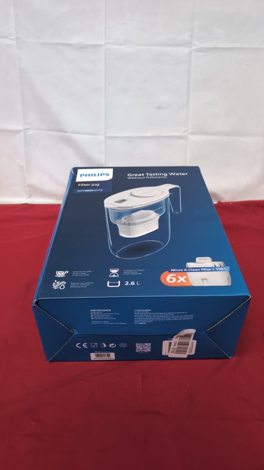 Philips Water Filter Jug taste+ Replacement Filter Cartridges, Fast flow