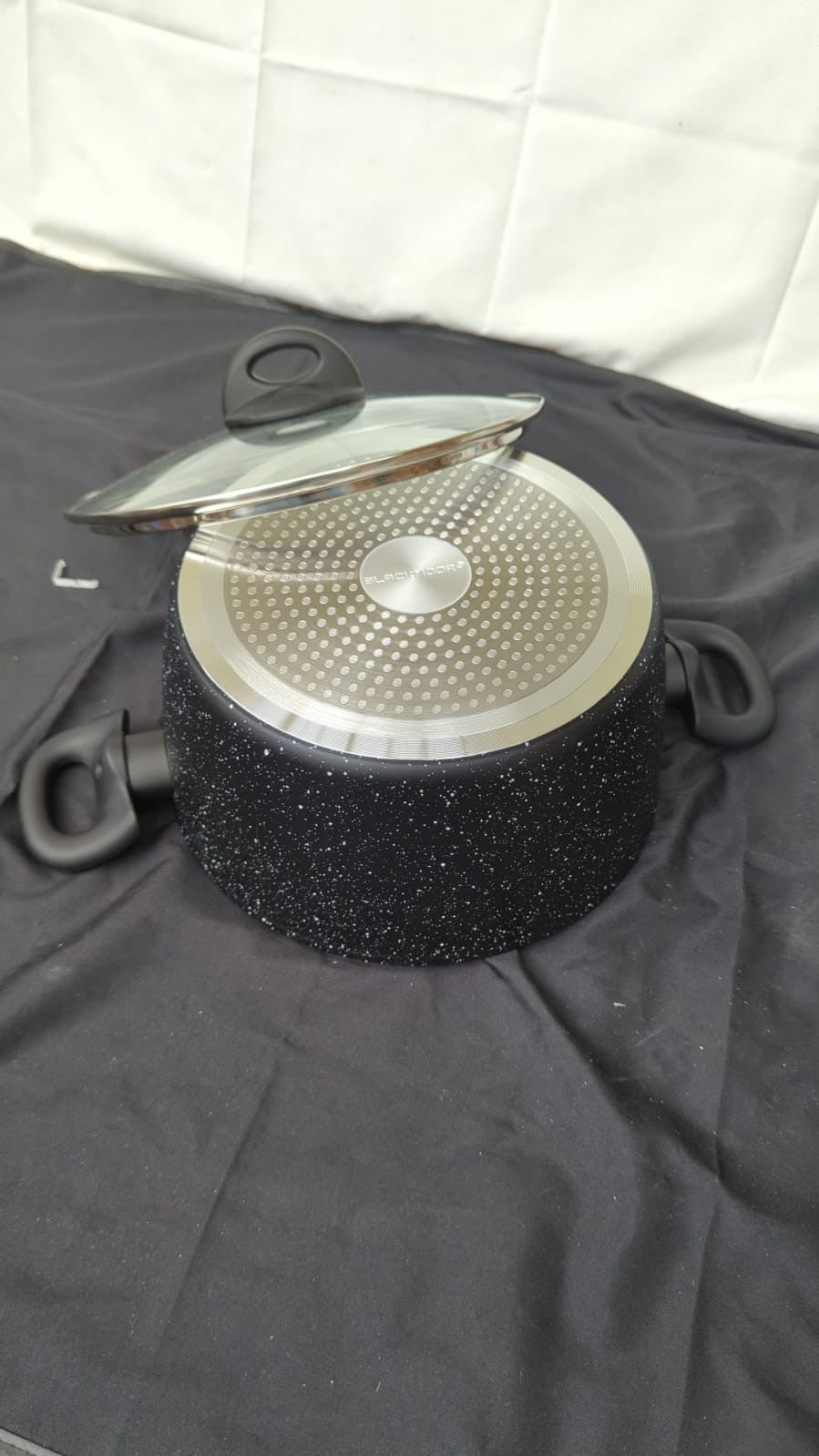 Blackmoor Classic 24cm Stock Pot with Tempered Glass Lid / 5L