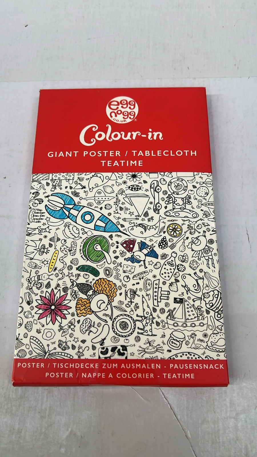 Eggnog Colour-in Teatime Giant Poster/Tablecloth