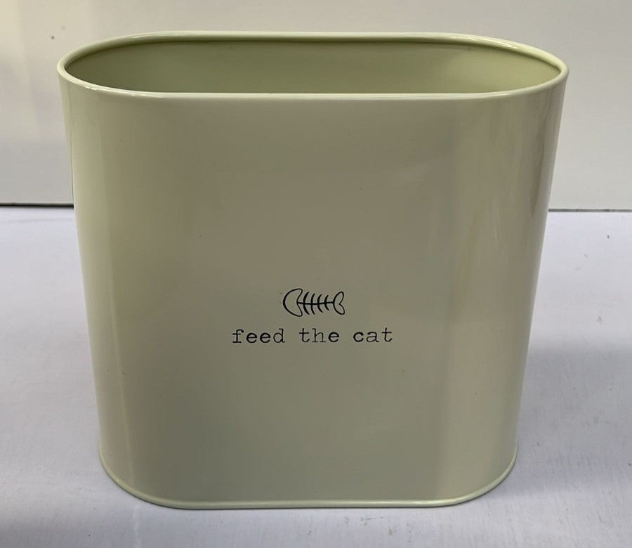 Feed The Cat Food Storage Bin (No Cover)