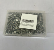SAVITA 120 Pcs #8 White Stainless Steel Flat Head Wood Screws