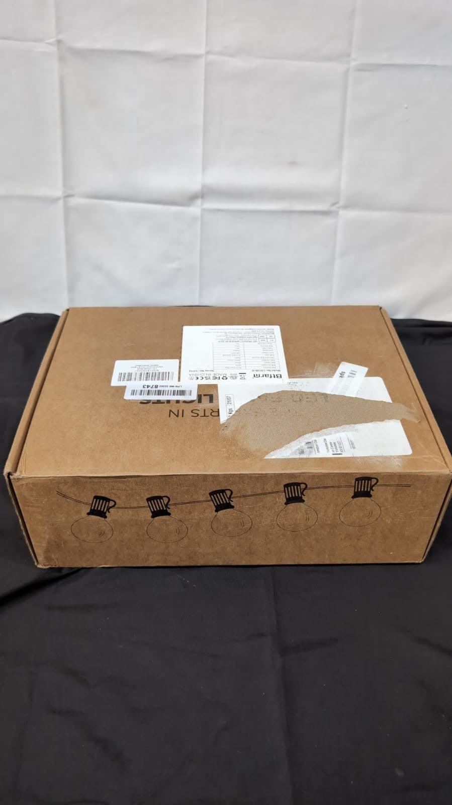 btfarm.Outdoor Festoon Lights Mains Powered,50+3 LED String Lights( plug broken)