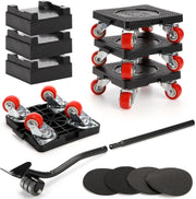 ZEAYEA Set of 12 Furniture Mover with Wheels and Lifter, 550 Lbs Load Capacity