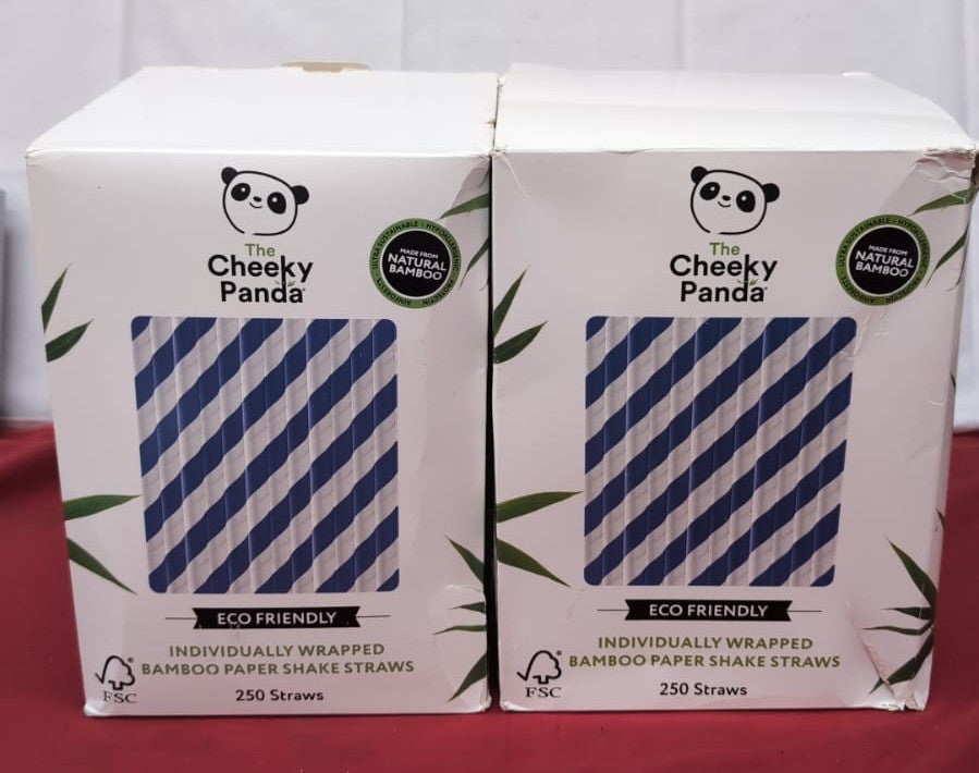 The Cheeky Panda Bamboo Paper Bubble Tea 250 Blue (2 pack - packaging damaged)