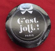 C'est Joli! Velvet Ribbon, Nylon, Grey,