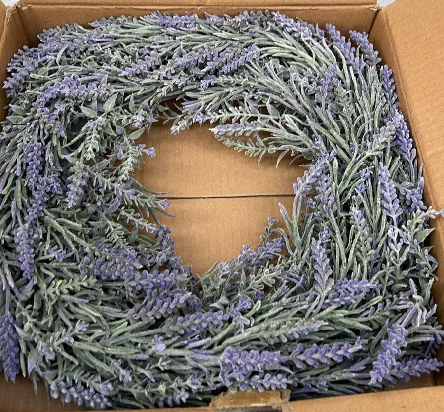 Wreath, Spring Wreaths, Artificial Lavender Wreath for Front Door