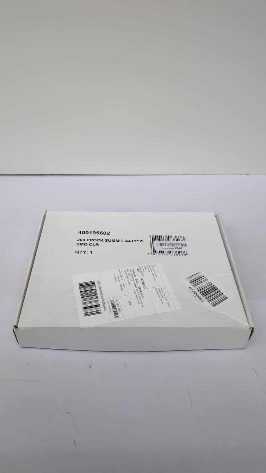 Punched Poly Pockets, A4 Glass Clear, 200 Durable Plastic Wallets