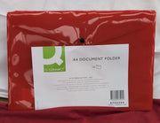 Q-Connect Polypropylene Document Folder A4 Red (Pack of 11) KF03594