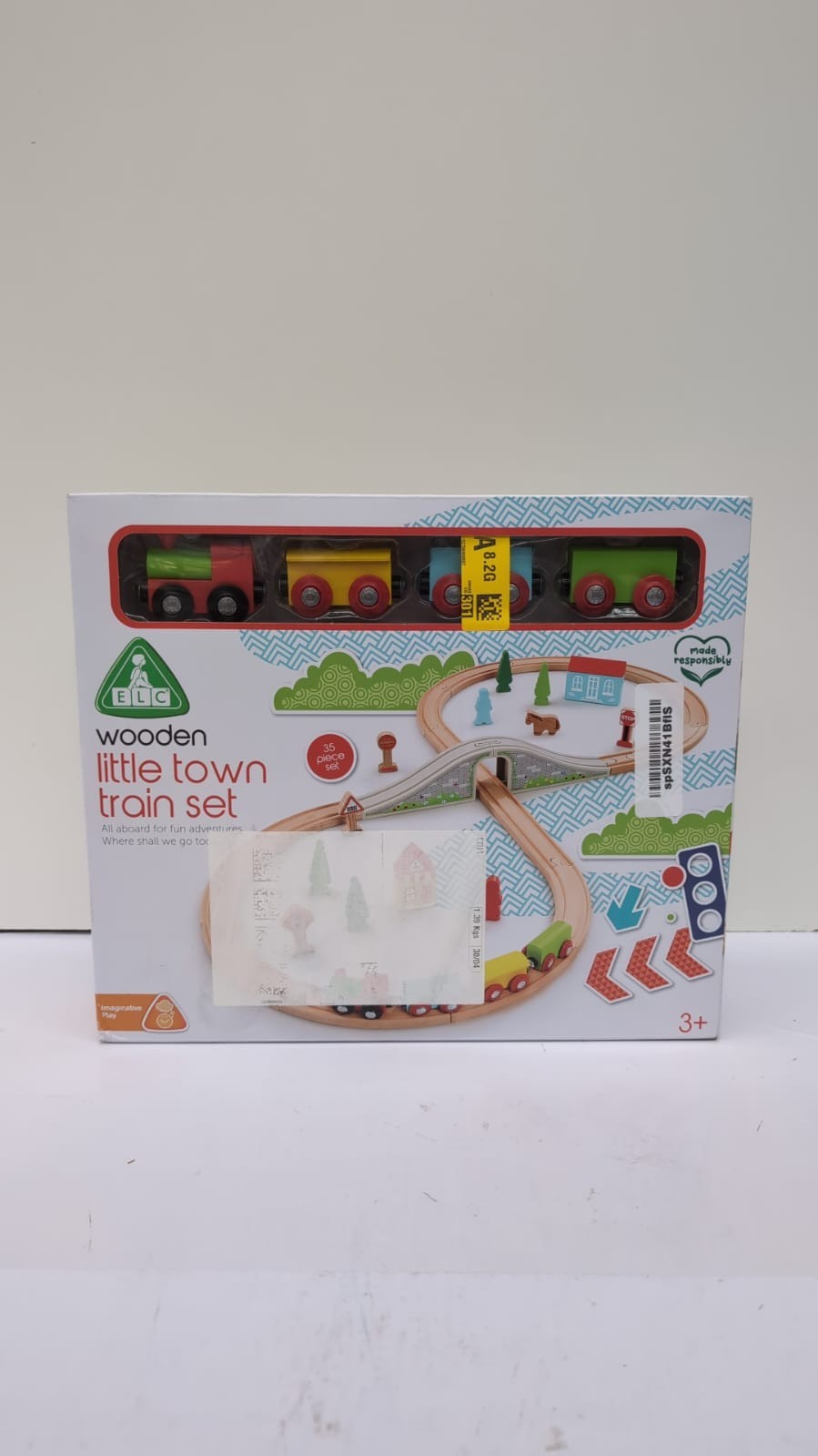 ELC Wooden Train Set & Little Town For Children (BOX DAMAGED)