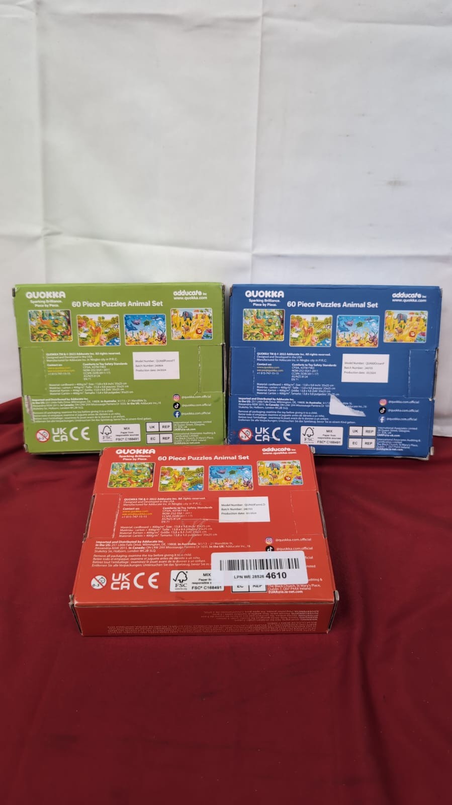 Quokka Sealed Puzzles Ages Zoo Farm Ocean (3 pack - packaging slightly scufed)