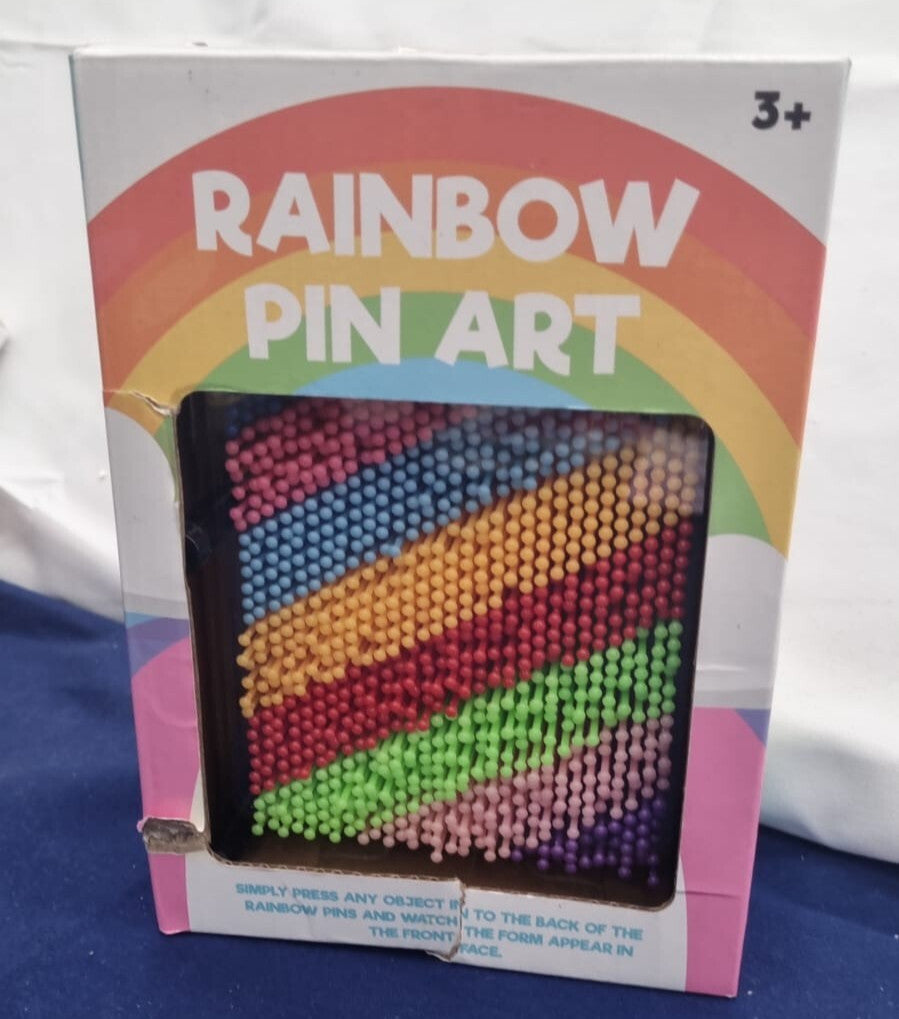 Rainbow Pin Art Impression Toy/Ideal for Home and Office (box damaged)