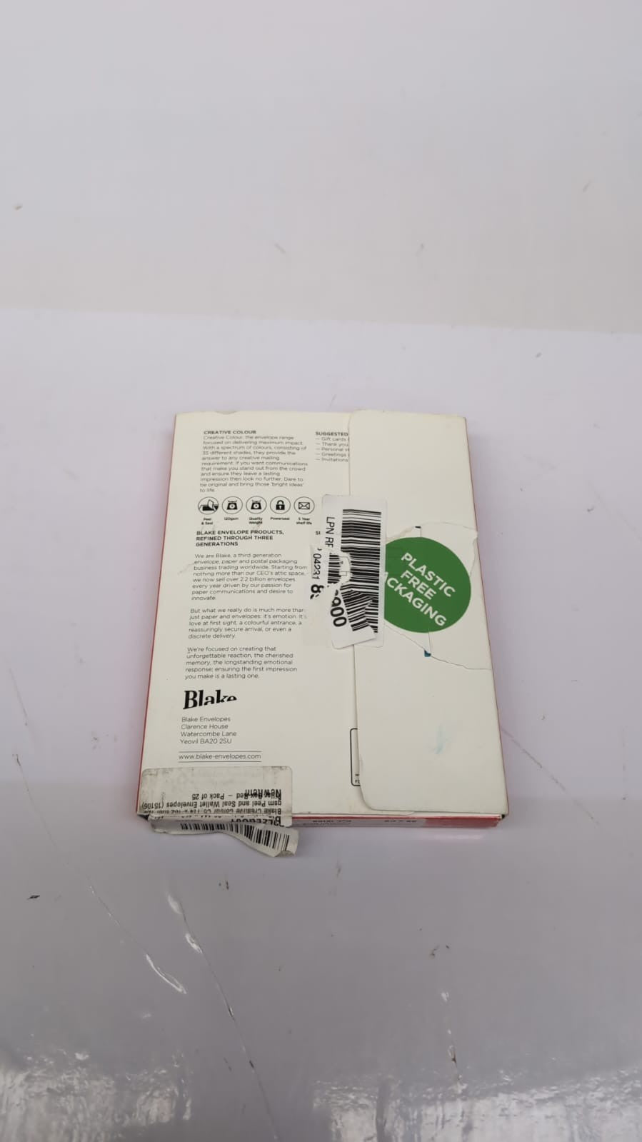 Blake Creative Colour C6 114 x 162 mm Wallet Envelopes PACK OF 25(PACK DAMAGED)