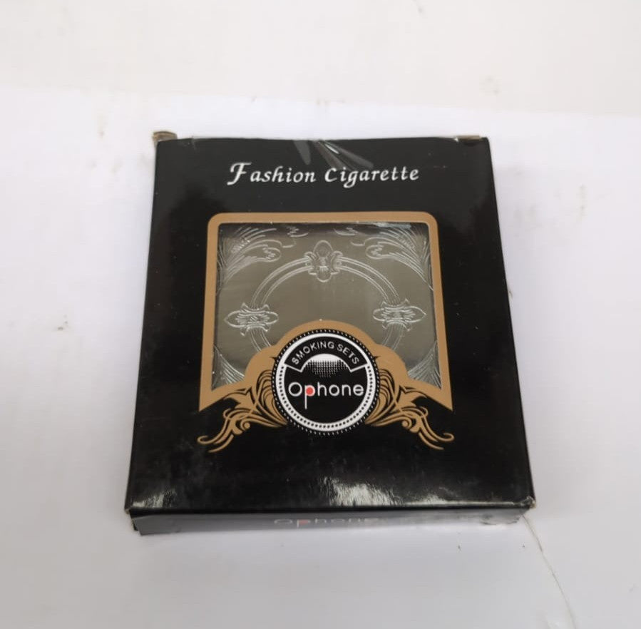 1Pcs Silver Cigarette Case Box Metal Cigarette Case for Men Holds 20 Cigarettes