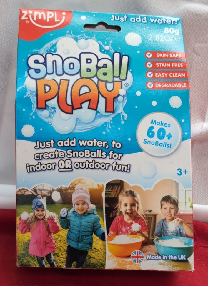 SnoBall Play 4 Use Pack from Zimpli Kids, Magically turns water into artificial
