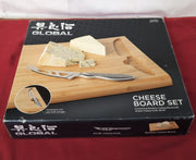 Global Knives Cheese Knife with Board Set, G-295/BD