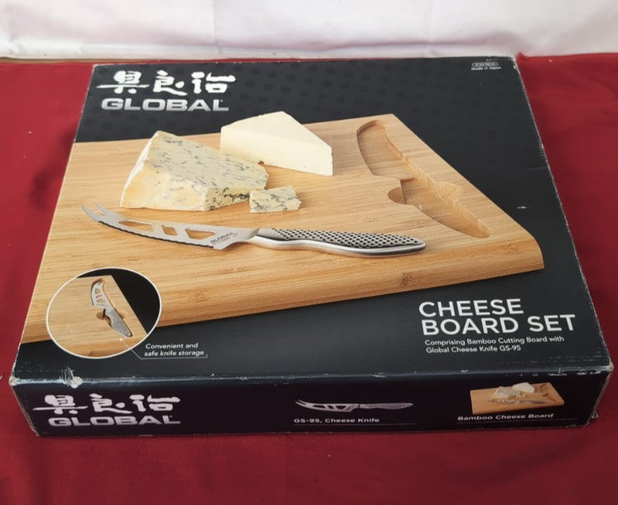 Global Knives Cheese Knife with Board Set, G-295/BD
