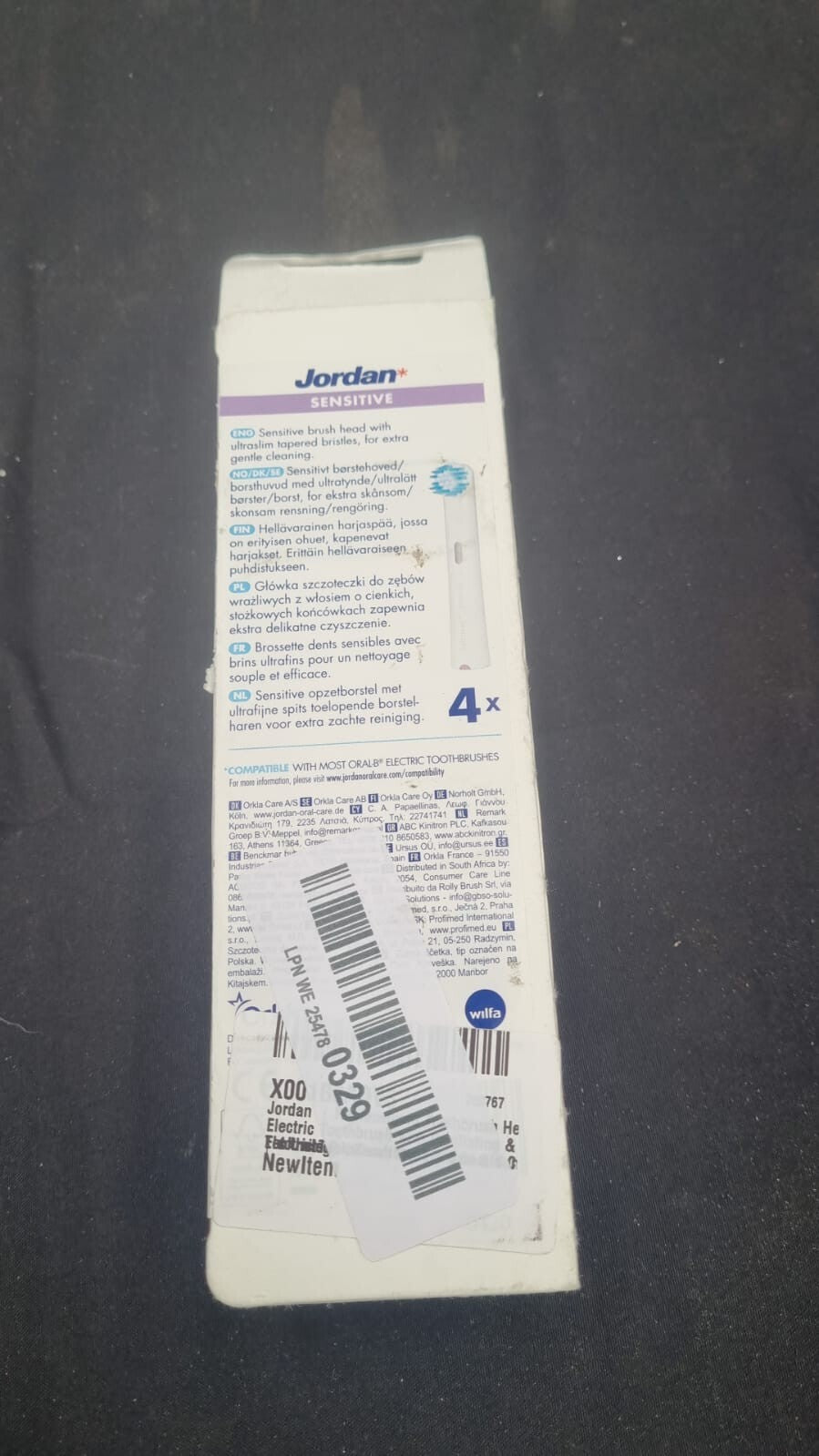 Jordan ® | Electric Toothbrush Heads for Electric Toothbrush (4 Pack)