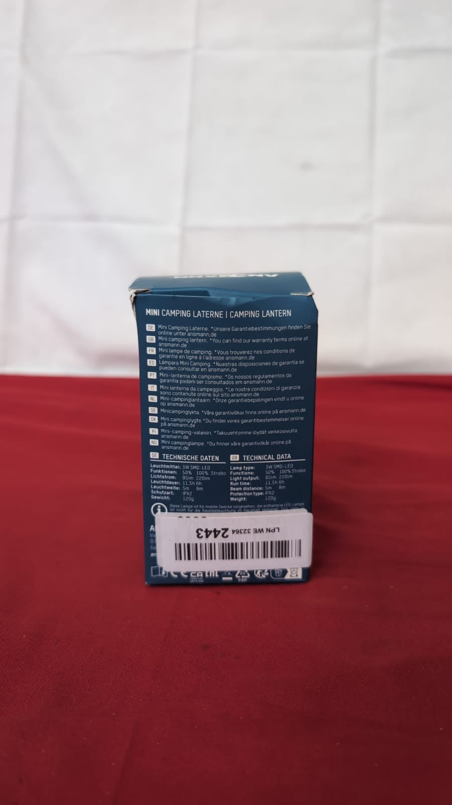 ANSMANN Camping lamp Mini Camping Lantern battery-powered 3W