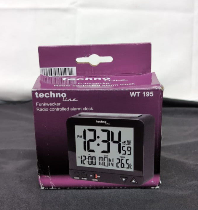 Technoline WT 195 Radio-Controlled Alarm Clock with Night Light