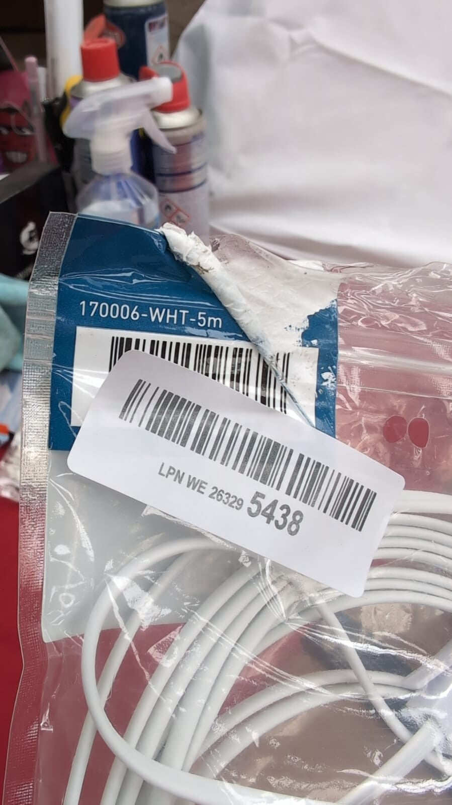 Cable Matters 5m or RJ11 Cable (Telephone or BT) in White (packaging damaged)