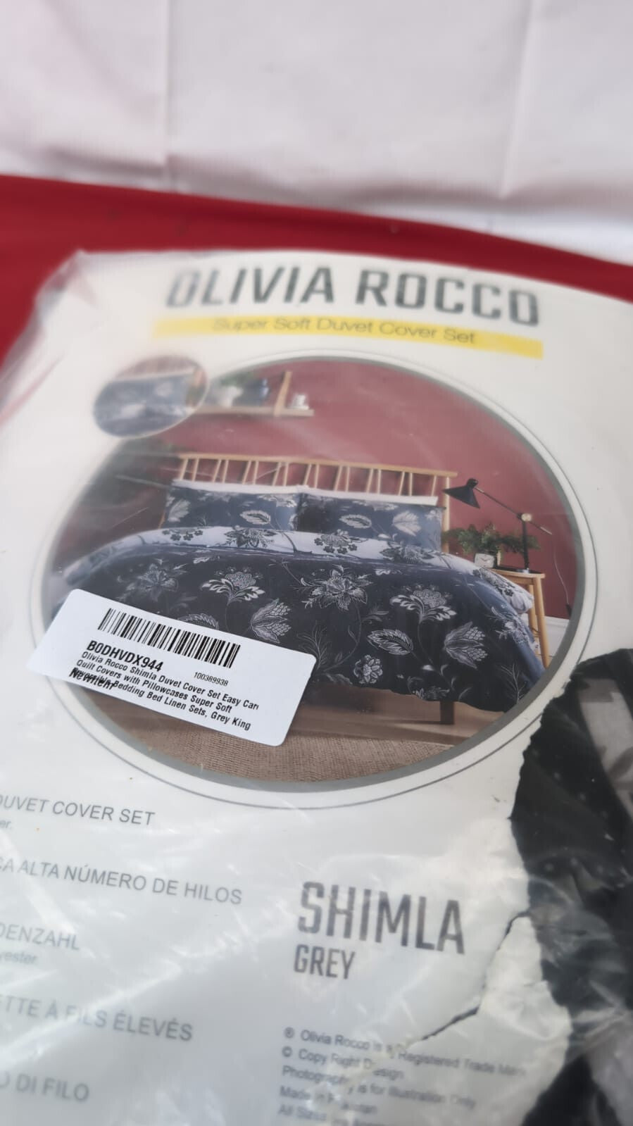 Olivia Rocco Shimla Duvet Cover Set Easy Care Quilt Covers (packaging damaged)