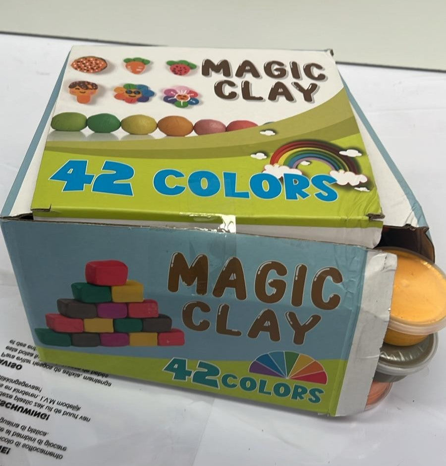 Modelling Clay Kit - 42 Colours Air Dry Magic Clay (BOX DAMAGED)