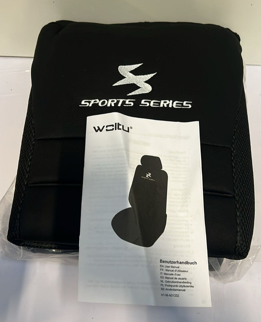 WOLTU Car Van Seat Covers Front Pair black Universal for Cars Vans Car Seat