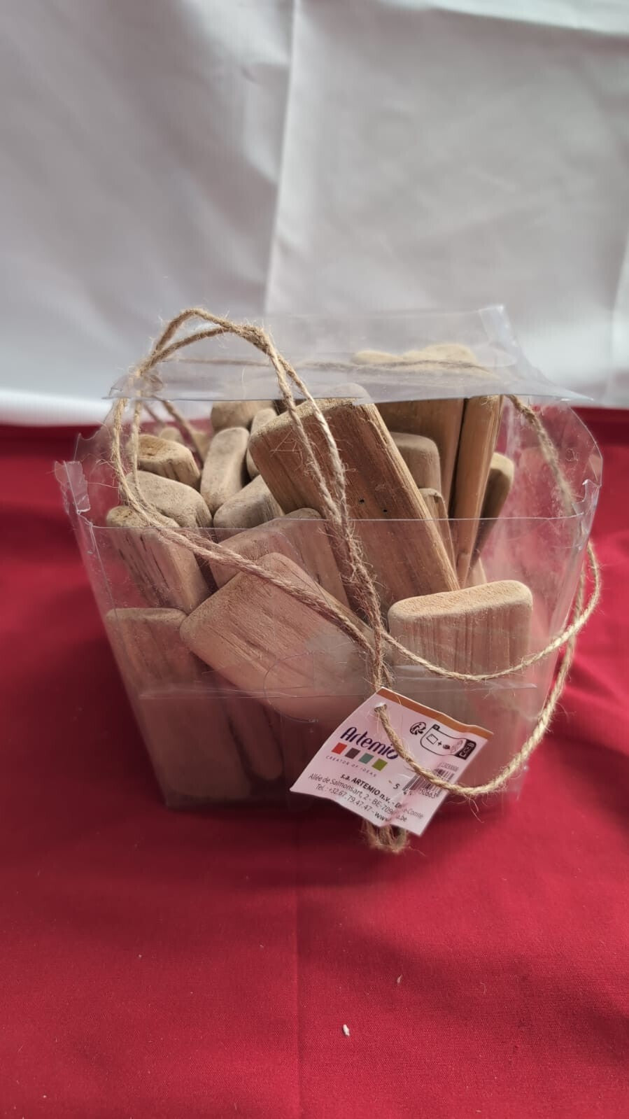 Artemio Driftwood Blocs, Wood, Brown, +/-8 cm (packaging damaged)