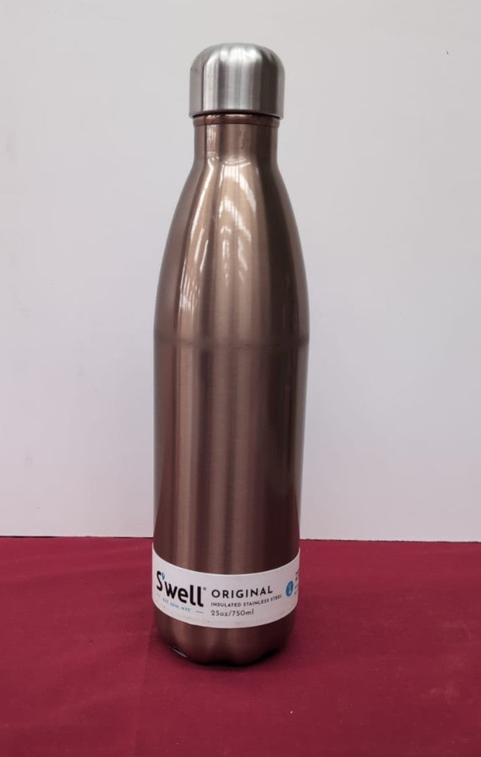 S'well Stainless Steel Reusable Water Bottle, 750ml, Pyrite, (scuffed)
