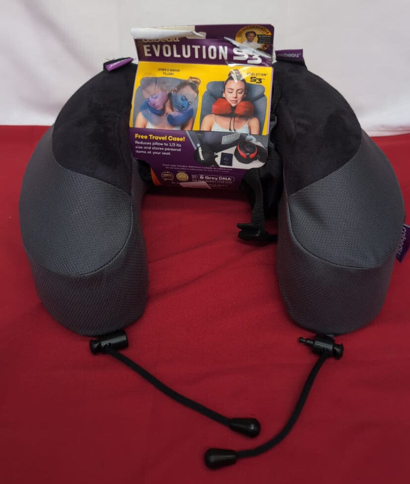 Cabeau Evolution S3 Travel Pillow - Airplane Seat Straps (packaging damaged)